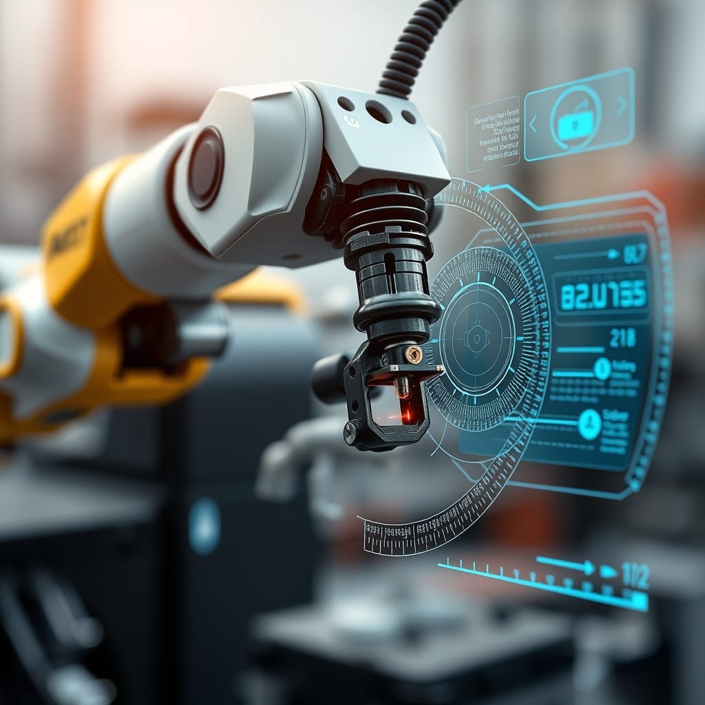 A robotic arm performing a complex task, demonstrating the precision enabled by physical world AI models.