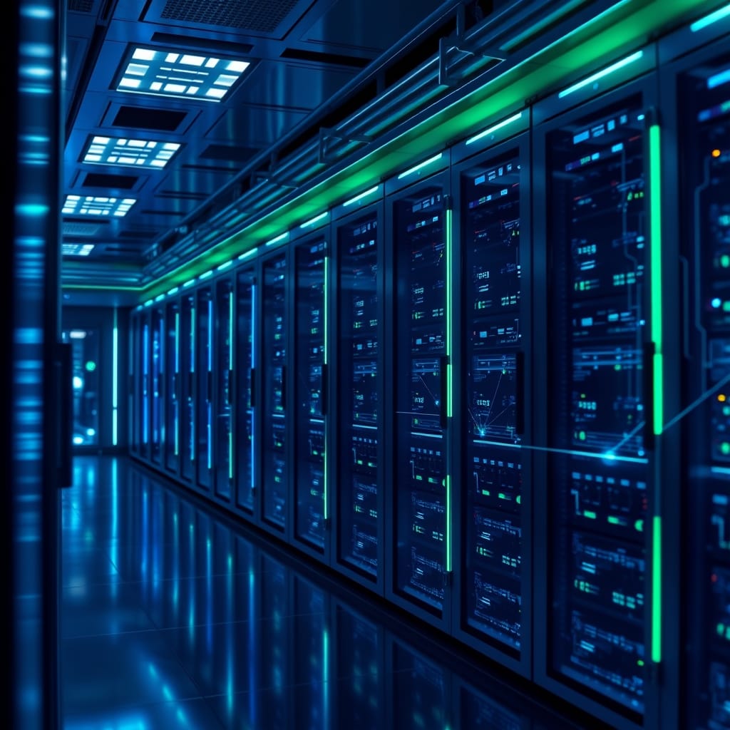 Advanced AI automation platform infrastructure within a modern enterprise setting.
