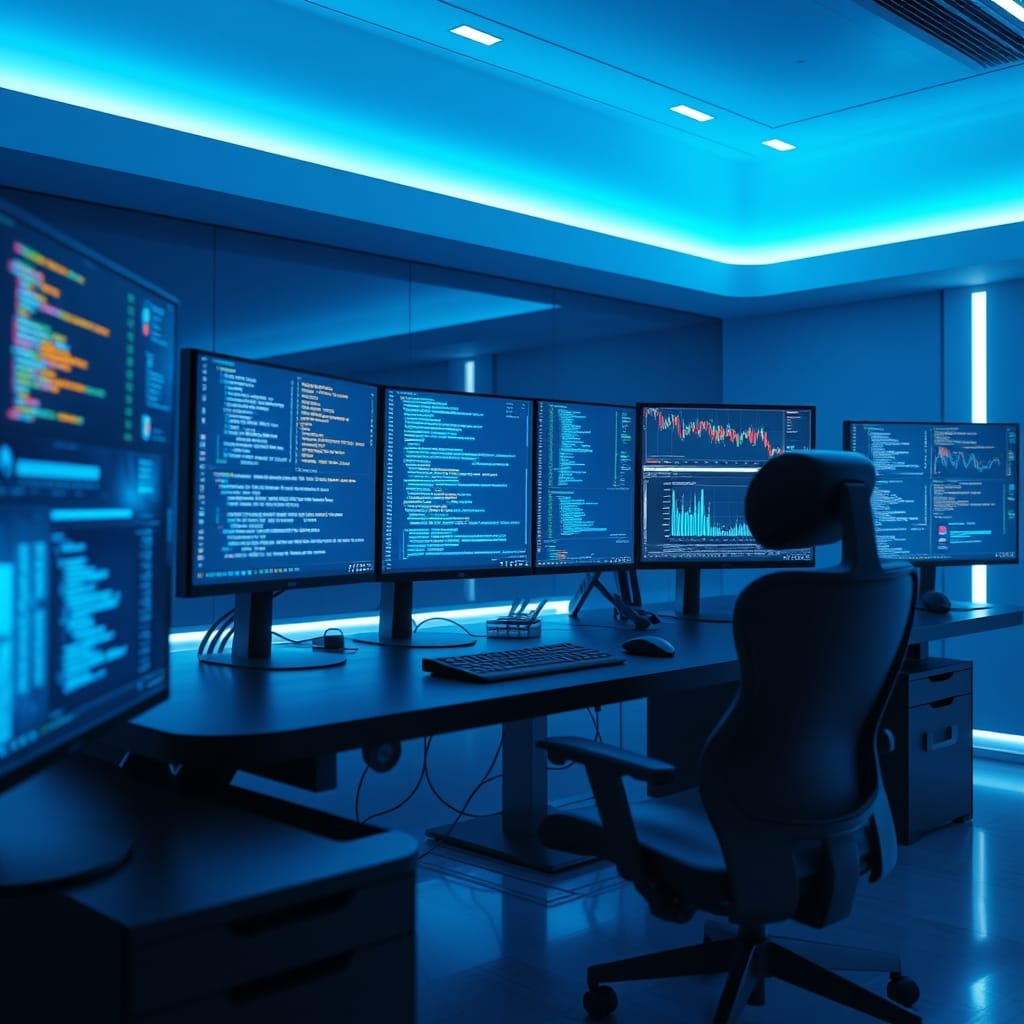 Developer working on AI models at Microsoft Build
